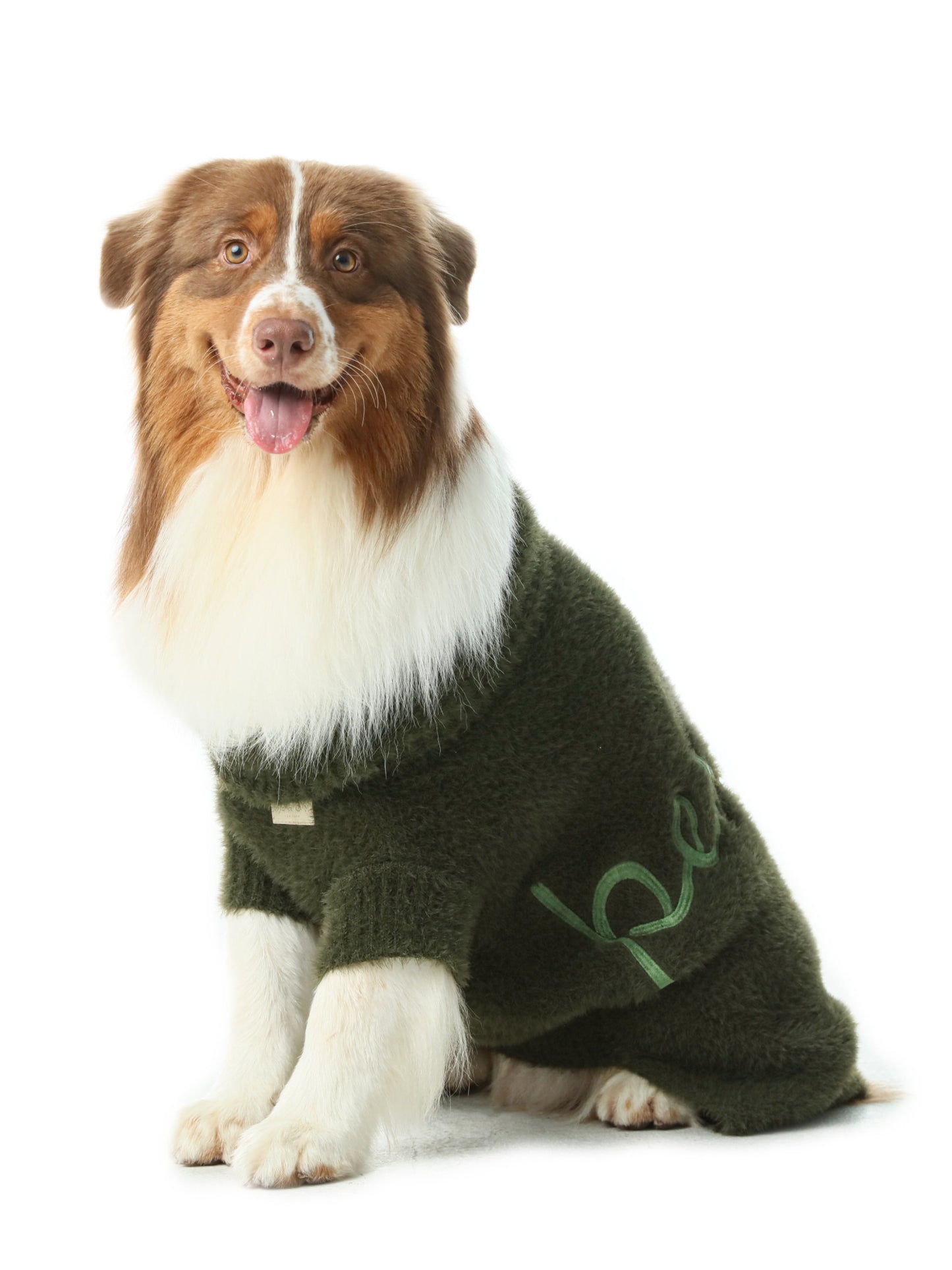 Eskimo Fuzzy Sweater - Green | Warm, Breathable & Stylish Winter Dog Sweater