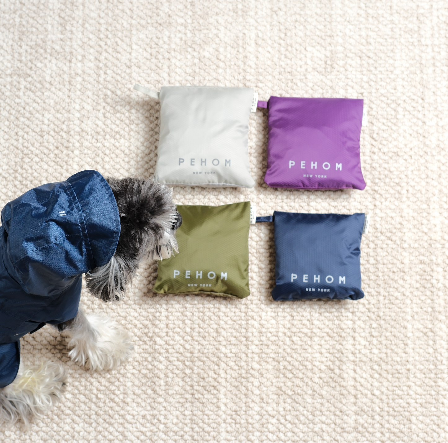 Capsule Raincoat – Purple | Lightweight Waterproof Rain Jacket for Dogs & Cats