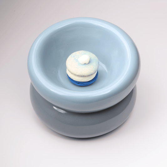 Soufflé Pet Bowl – Frozen Blue | Ergonomic Elevated Bowl for Cats & Small Dogs
