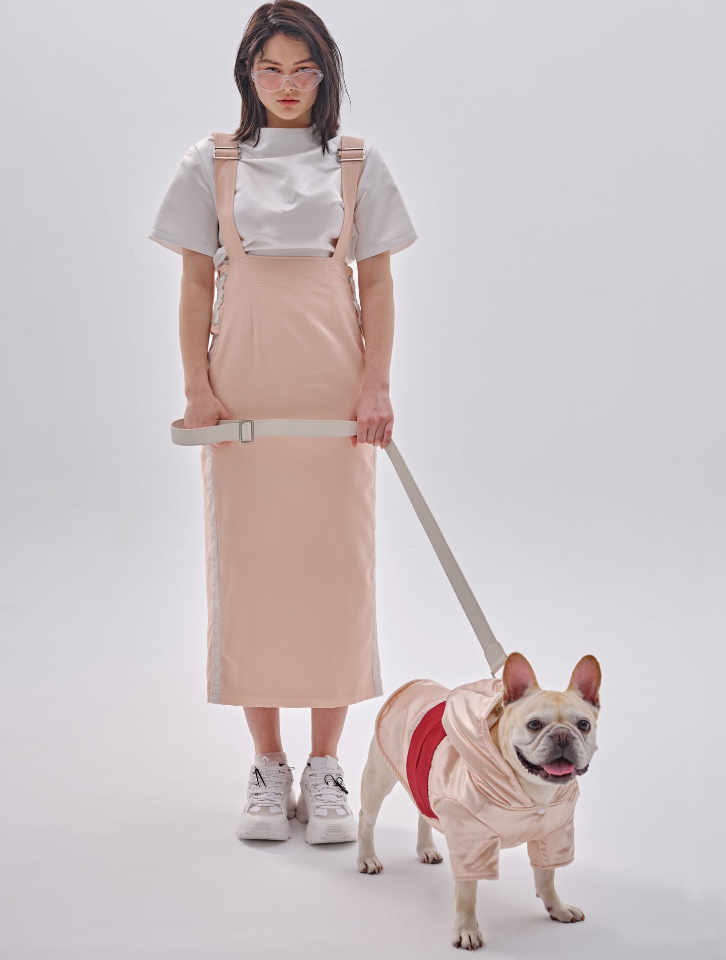 Luxury Calfskin Leather Dog Collar with Silver Hardware | Premium PEHOM Designer Pet Collar