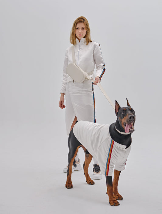 Andersen Calfskin Shoulder Bag with Convertible Leash & Collar Set