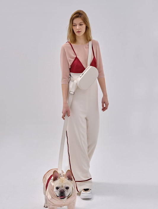 Andersen Calfskin Shoulder Bag with Convertible Leash & Collar Set