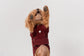 HUSTON Hoodie – Dark Burgundy Adjustable Pet Hoodie with Two-Way Zipper