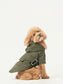 Bowery Raincoat - Green | Waterproof Dog Jacket with Adjustable Fit