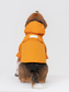Tribeca Adjustable Velcro Dog Raincoat – Egg Yolk Yellow | Waterproof, Easy-On Design