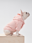 Tribeca Adjustable Velcro Dog Raincoat – Light Pink | Waterproof Hooded Pet Jacket