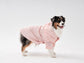 Tribeca Adjustable Velcro Dog Raincoat – Light Pink | Waterproof Hooded Pet Jacket