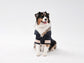 Rope Shirt – Blue Beige Velvet Winter Blazer for Pets