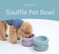 Soufflé Pet Bowl – Frozen Blue | Ergonomic Elevated Bowl for Cats & Small Dogs