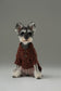 GLACIER Pet Sweater – Burgundy | Warm High-Neck Knit Dog Sweater with Vintage Buttons