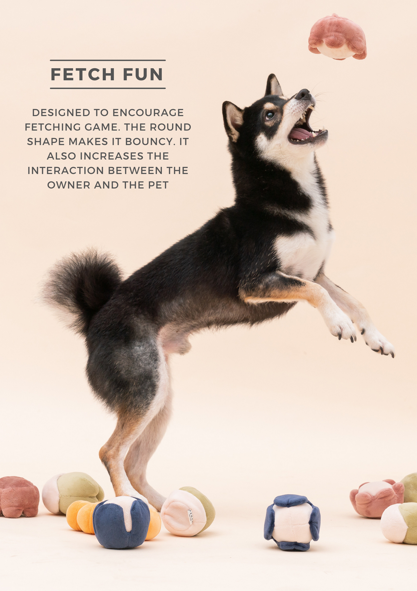 Paradise Pet Toy – Erysimum | Calming Plush Toy with Squeaker & Treat Pocket