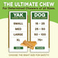 Gold Yak Chews for Small Dogs (4 - 75 sticks)