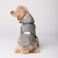 Bowery Raincoat - Gray | Water-Repellent Dog Rain Jacket with Adjustable Fit