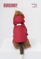 Tribeca Adjustable Velcro Dog Raincoat – Burgundy | Waterproof Hooded Rain Jacket for Dogs