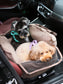 Puff Guard Dog Car Seat – Camel | Water-Repellent, Secure Travel Seat for Small & Medium Dogs