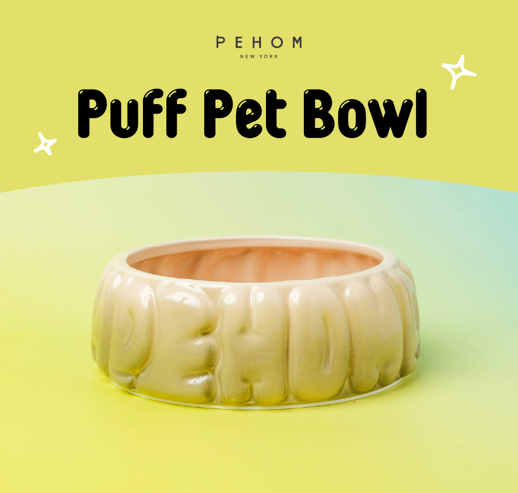 Puff Pet Bowl – Gradient Olive Ceramic Spill-Proof Bowl for Dogs & Cats (Non-Slip, Dishwasher Safe)