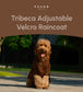 Tribeca Adjustable Velcro Dog Raincoat – Choco | Waterproof, Easy-Fit Pet Jacket