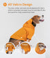 Tribeca Adjustable Velcro Dog Raincoat – Egg Yolk Yellow | Waterproof, Easy-On Design