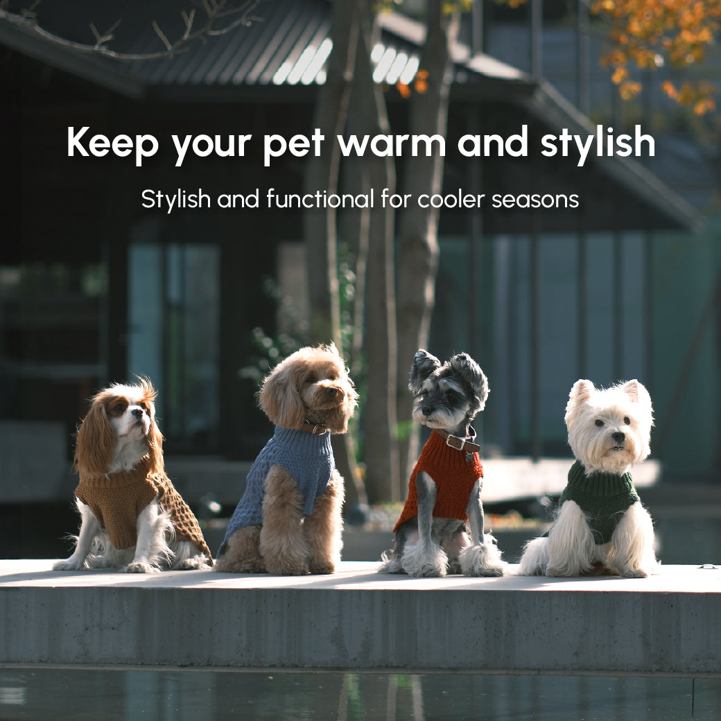 Pet Sweater Vest – Red | Cozy Knit Warmth for Dogs & Cats