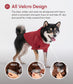 Tribeca Adjustable Velcro Dog Raincoat – Burgundy | Waterproof Hooded Rain Jacket for Dogs