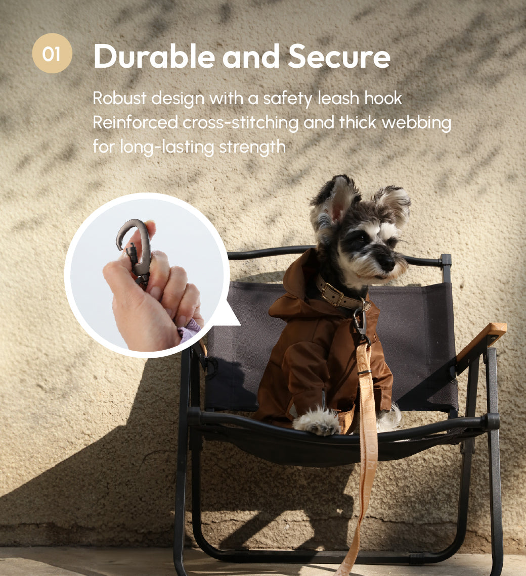 Padded Active Pet Leash – Apricot | Durable, Comfortable & Secure Everyday Leash