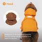 Tribeca Adjustable Velcro Dog Raincoat – Egg Yolk Yellow | Waterproof, Easy-On Design