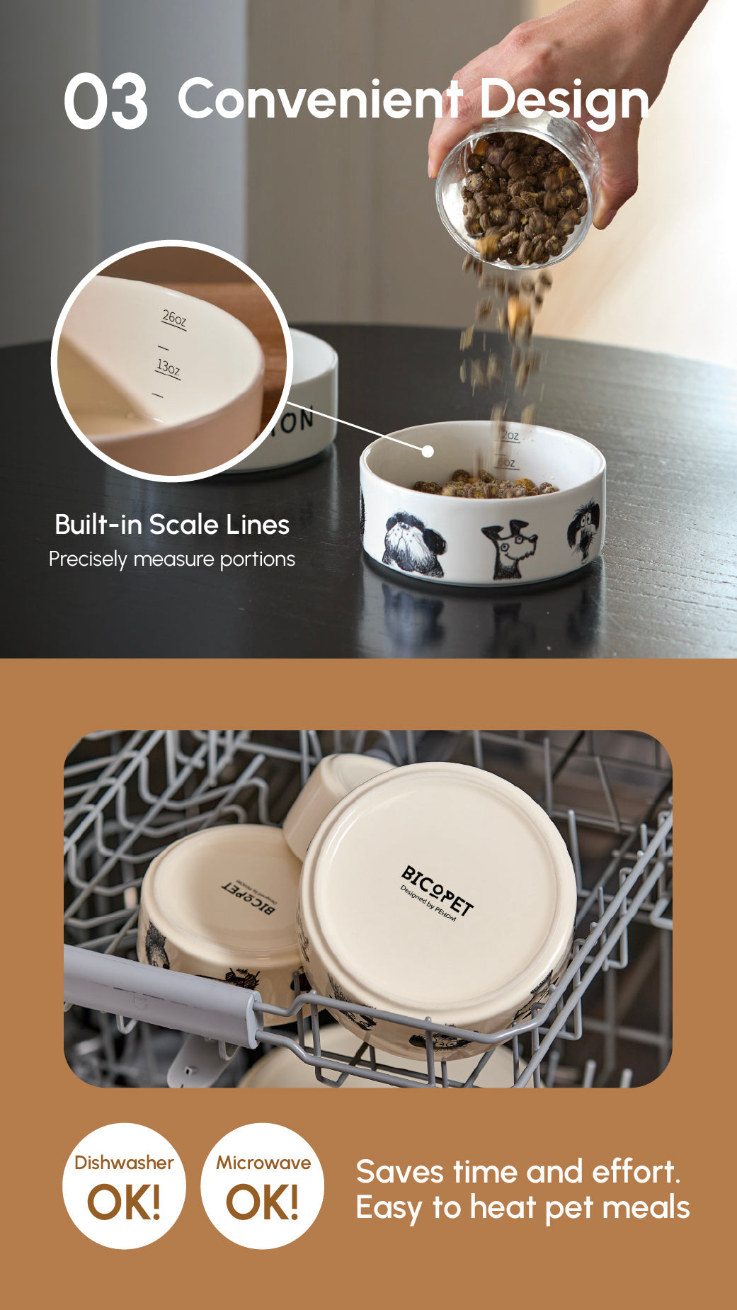 Derpy Bowl™ Ceramic Pet Bowl with Non-Slip Silicone Base – Durable, Safe & Stylish Feeding Bowl for Dogs and Cats