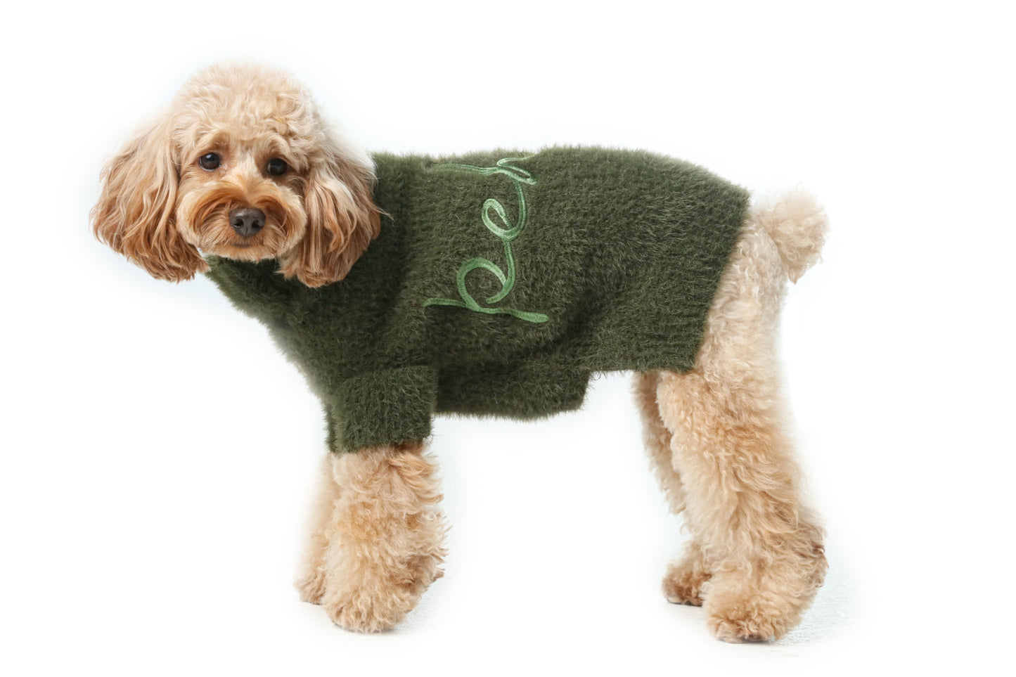 Eskimo Fuzzy Sweater - Green | Warm, Breathable & Stylish Winter Dog Sweater