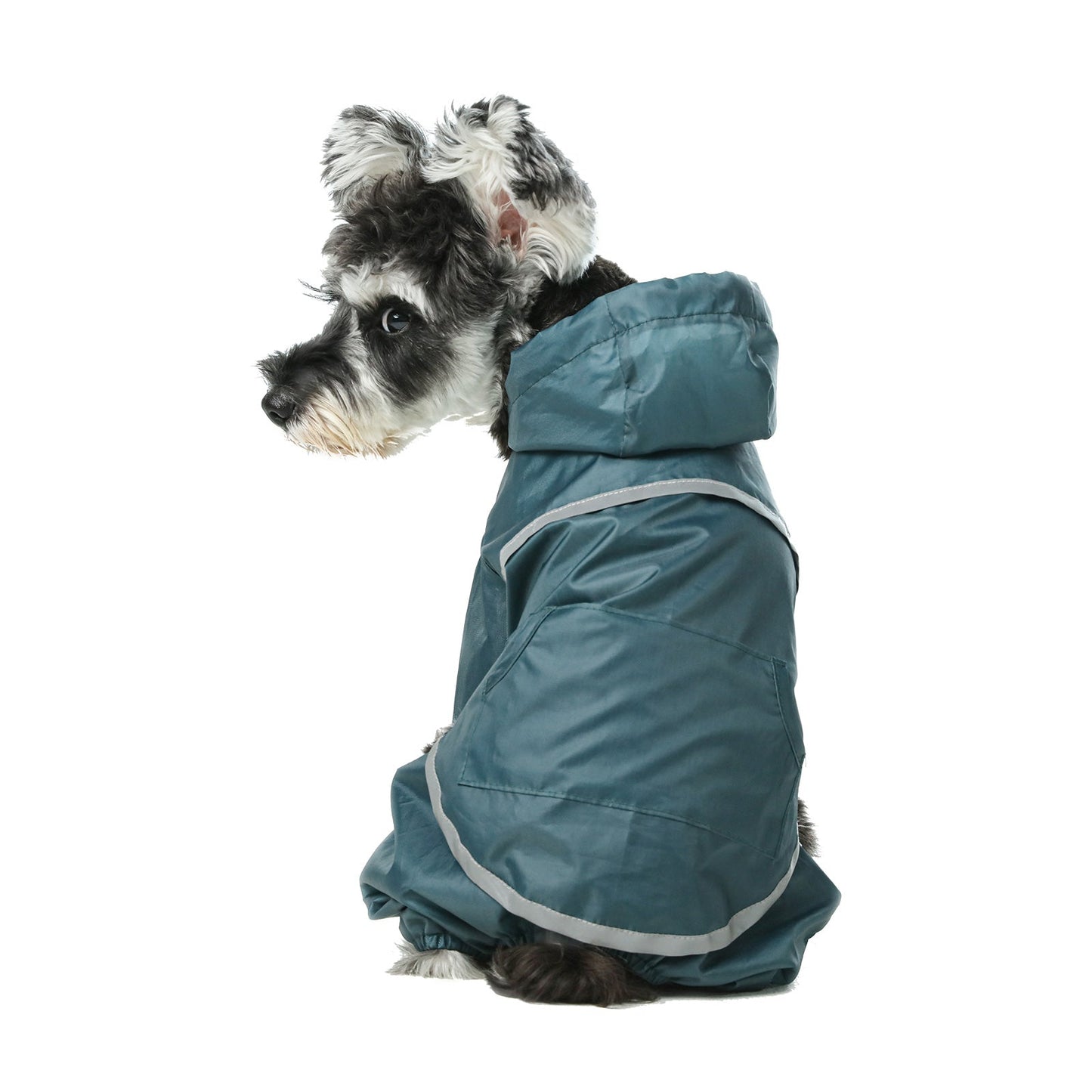 Ultralight Full Covered Hooded Waterproof Dog Jacket – Blue
