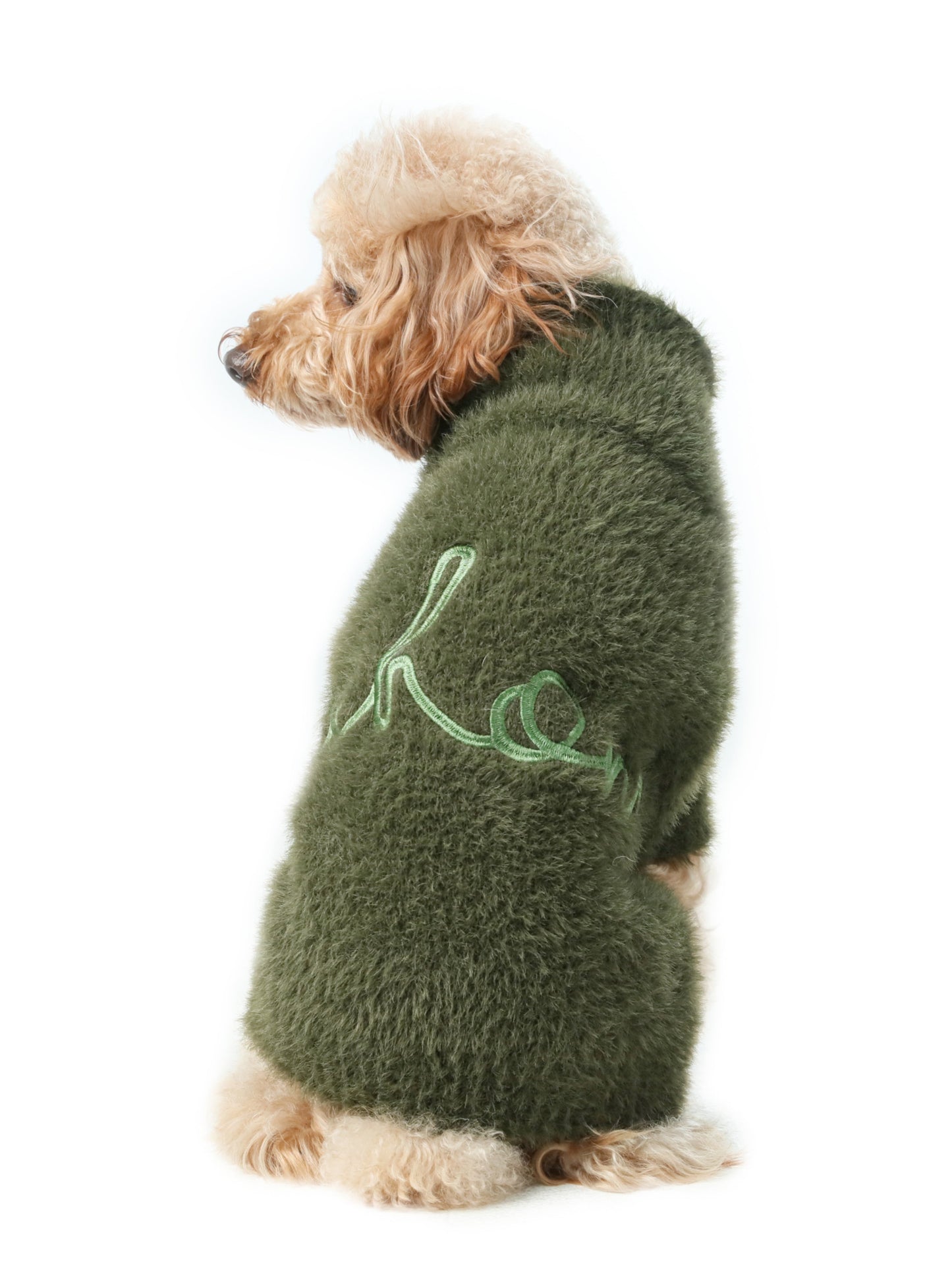 Eskimo Fuzzy Sweater - Green | Warm, Breathable & Stylish Winter Dog Sweater