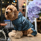 Ultralight Full Covered Hooded Waterproof Dog Jacket – Blue