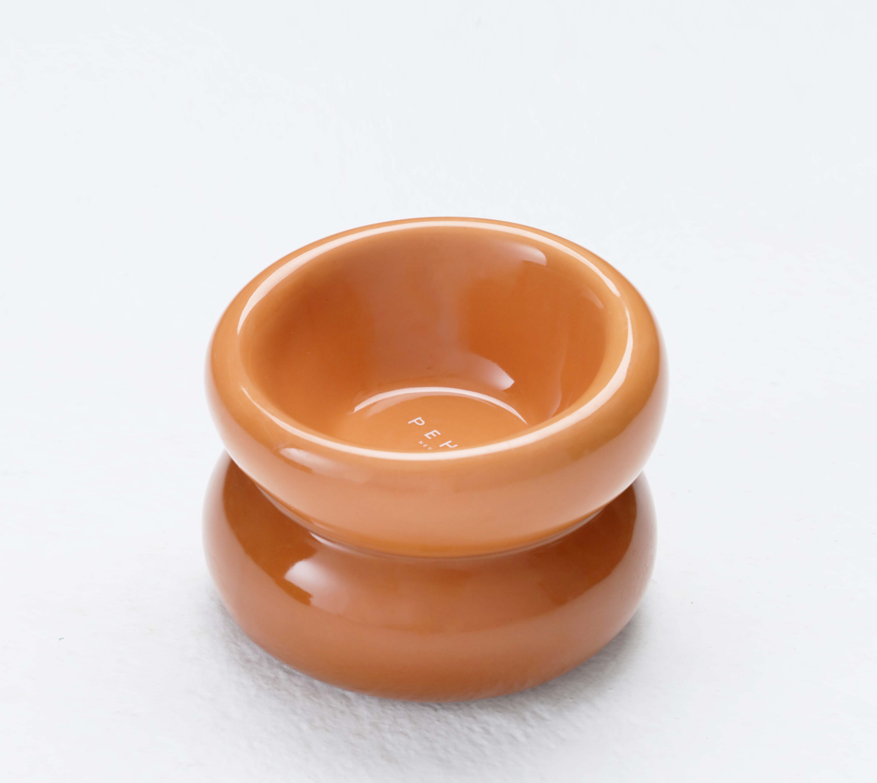 Soufflé Pet Bowl – Amber Orange | Elevated Ergonomic Bowl for Cats & Small Dogs