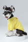 Embroidery Waffle T-Shirt for Dogs - Yellow | Reflective Safety Print, Soft Plaid Texture, Everyday Comfort