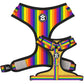 Pride Flag Adjustable Mesh Dog Harness | Breathable, Reflective & Secure Fit