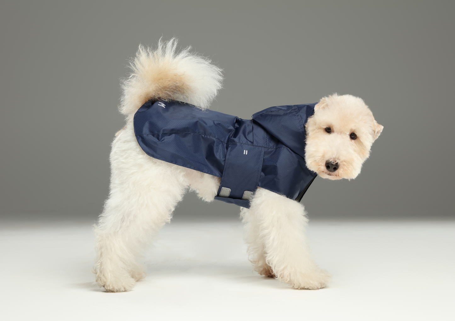 Capsule Raincoat – Blue | Lightweight Waterproof Pet Rain Coat for Dogs & Cats