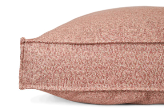 Lounger Pet Bed in Pittie Pink – Luxury Washable Dog Bed with Supportive Recycled Fill